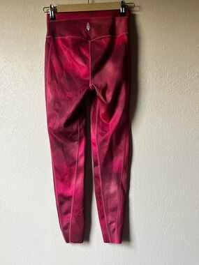 Free People Movement Pink Tie-Dye Active Leggings